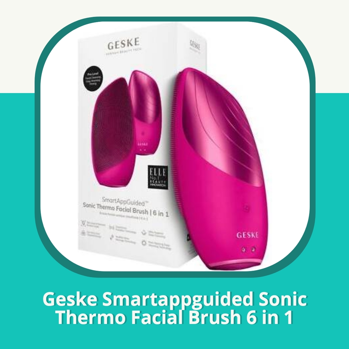 Anmeldelse Geske Smartappguided Sonic Thermo Facial Brush 6 in 1