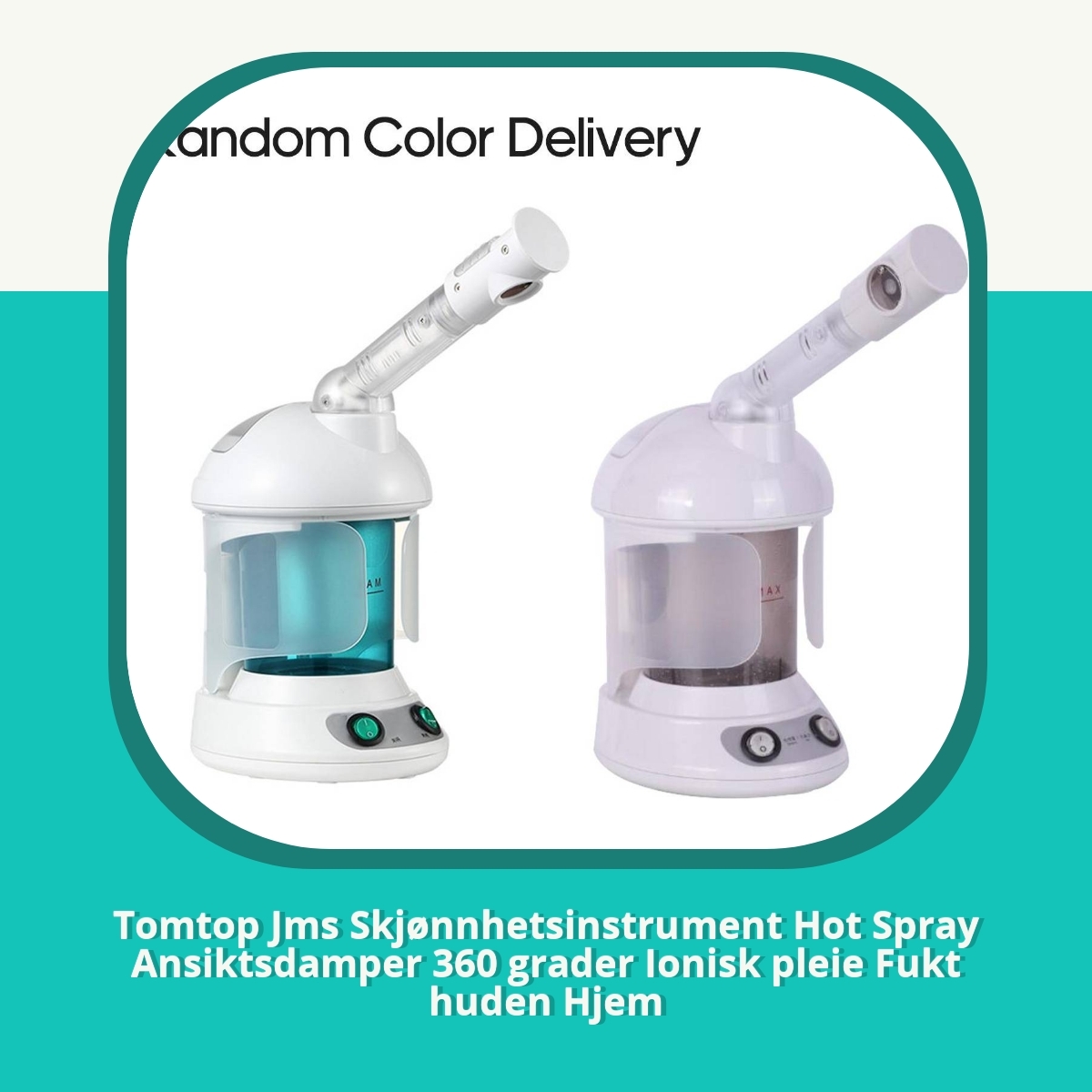 Anmeldelse af Tomtop Jms Skjønnhetsinstrument Hot Spray Ansiktsdamper 360 grader Ionisk pleie Fukt huden Hjem