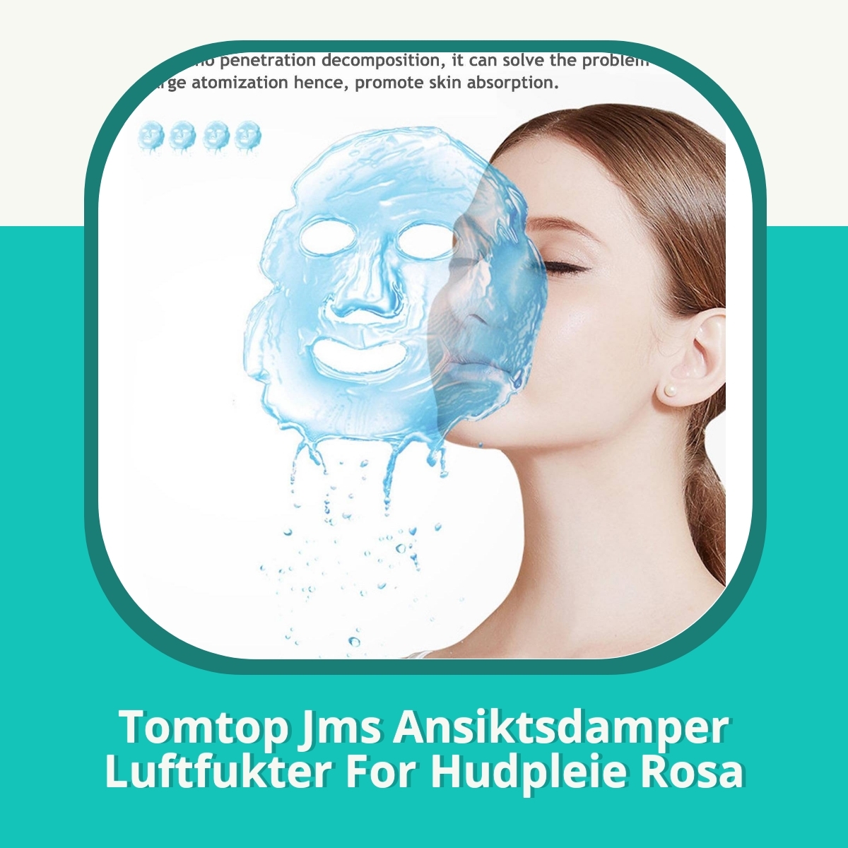 Anmeldelse af Tomtop Jms Ansiktsdamper Luftfukter For Hudpleie Rosa