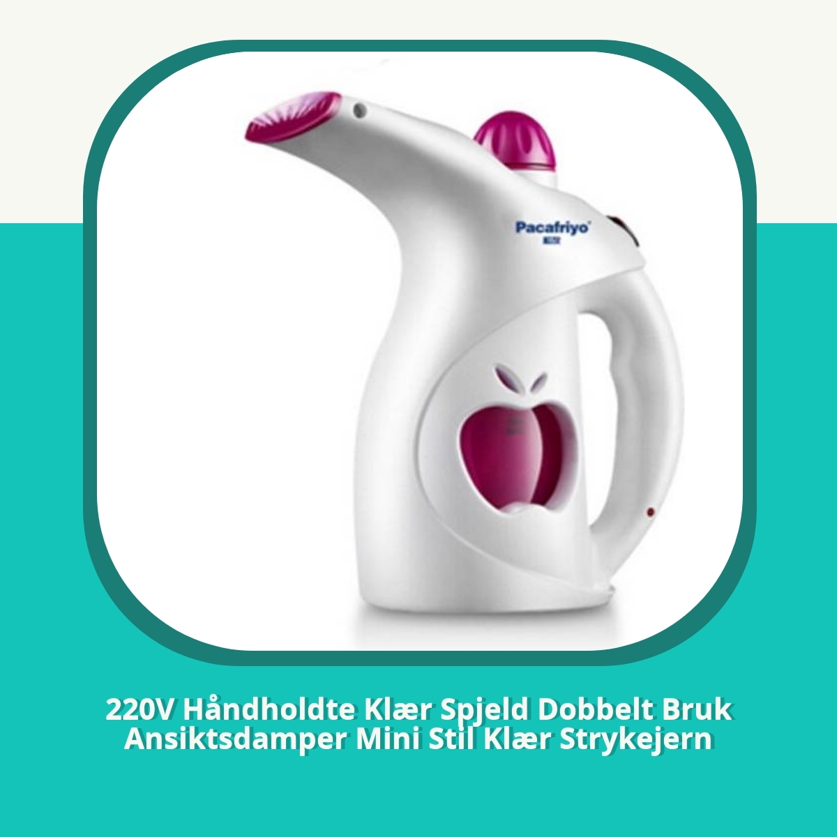 Anmeldelse af 220V Håndholdte Klær Spjeld Dobbelt Bruk Ansiktsdamper Mini Stil Klær Strykejern