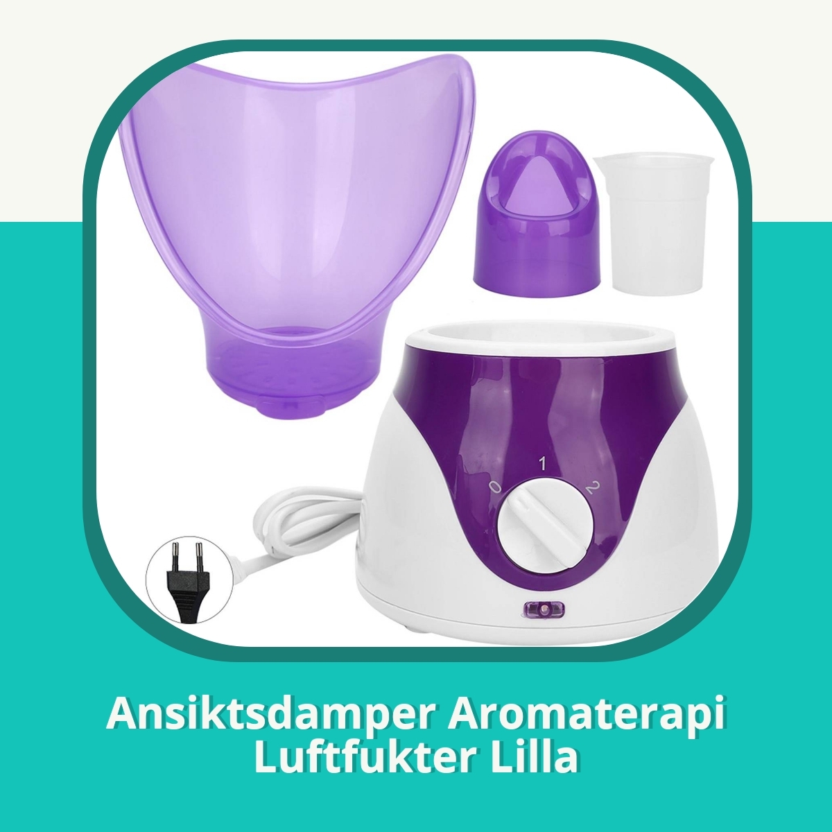 Anmeldelse af Ansiktsdamper Aromaterapi Luftfukter Lilla