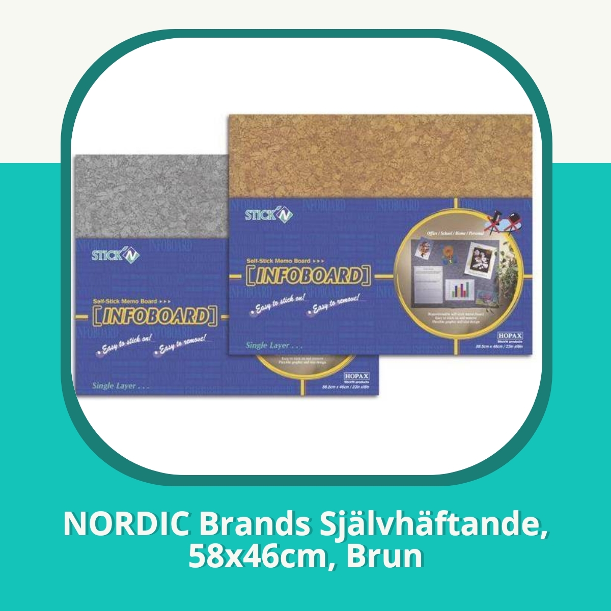 Recension af NORDIC Brands Självhäftande, 58x46cm, Brun