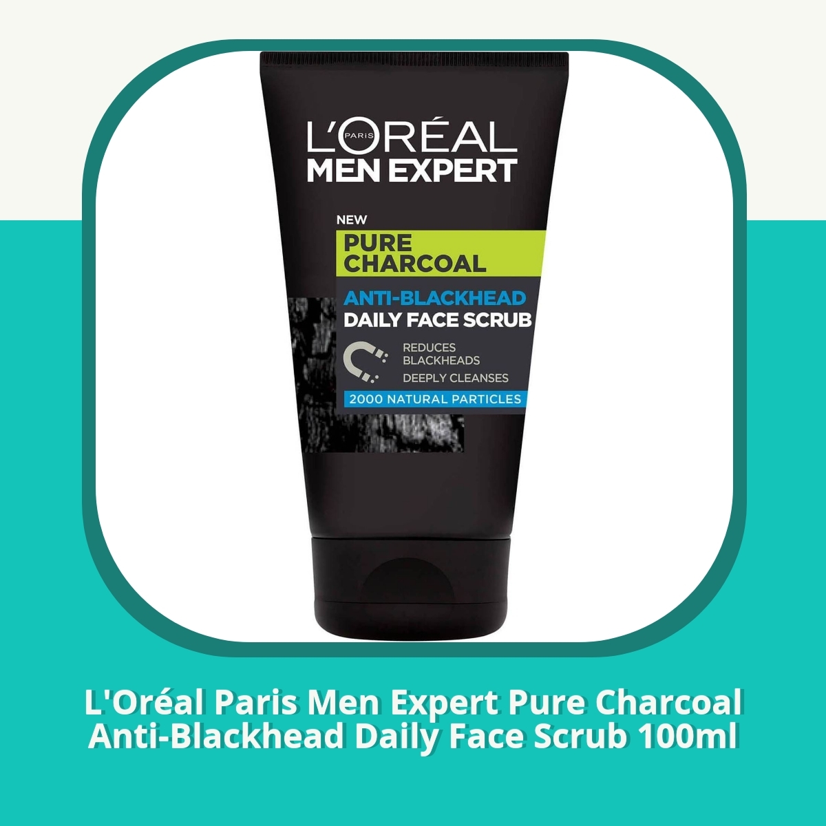 Anmeldelse af L'Oréal Paris Men Expert Pure Charcoal Anti-Blackhead Daily Face Scrub 100ml