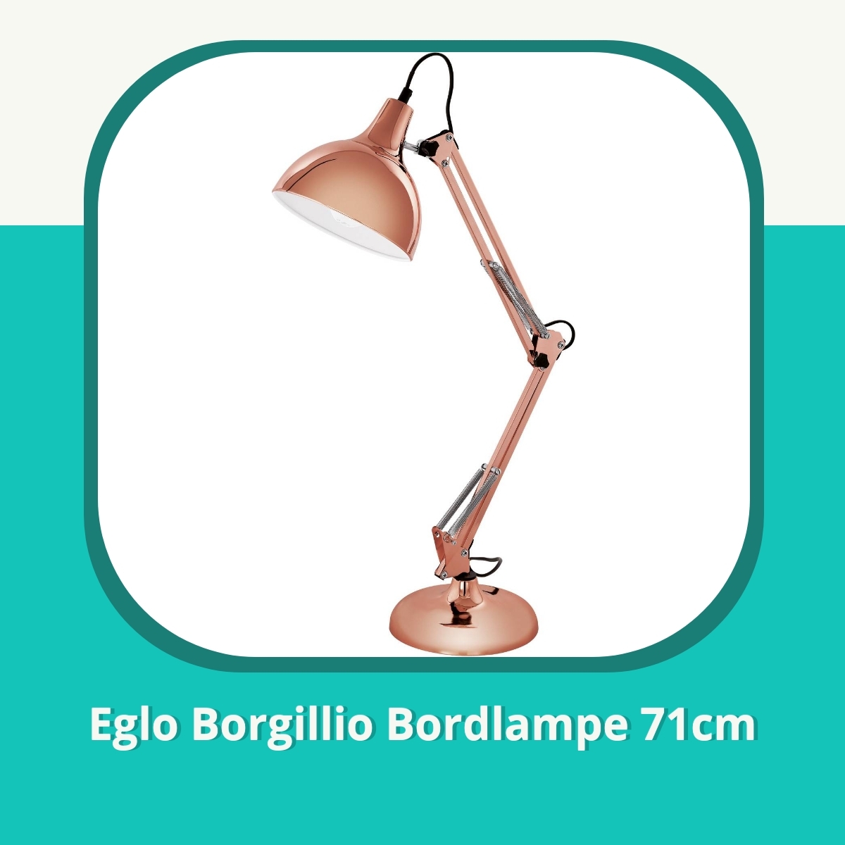 Anmeldelse af Eglo Borgillio Bordlampe 71cm