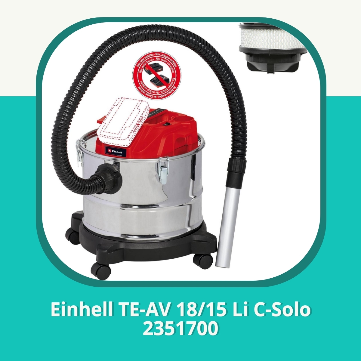 Anmeldelse af Einhell TE-AV 18/15 Li C-Solo 2351700