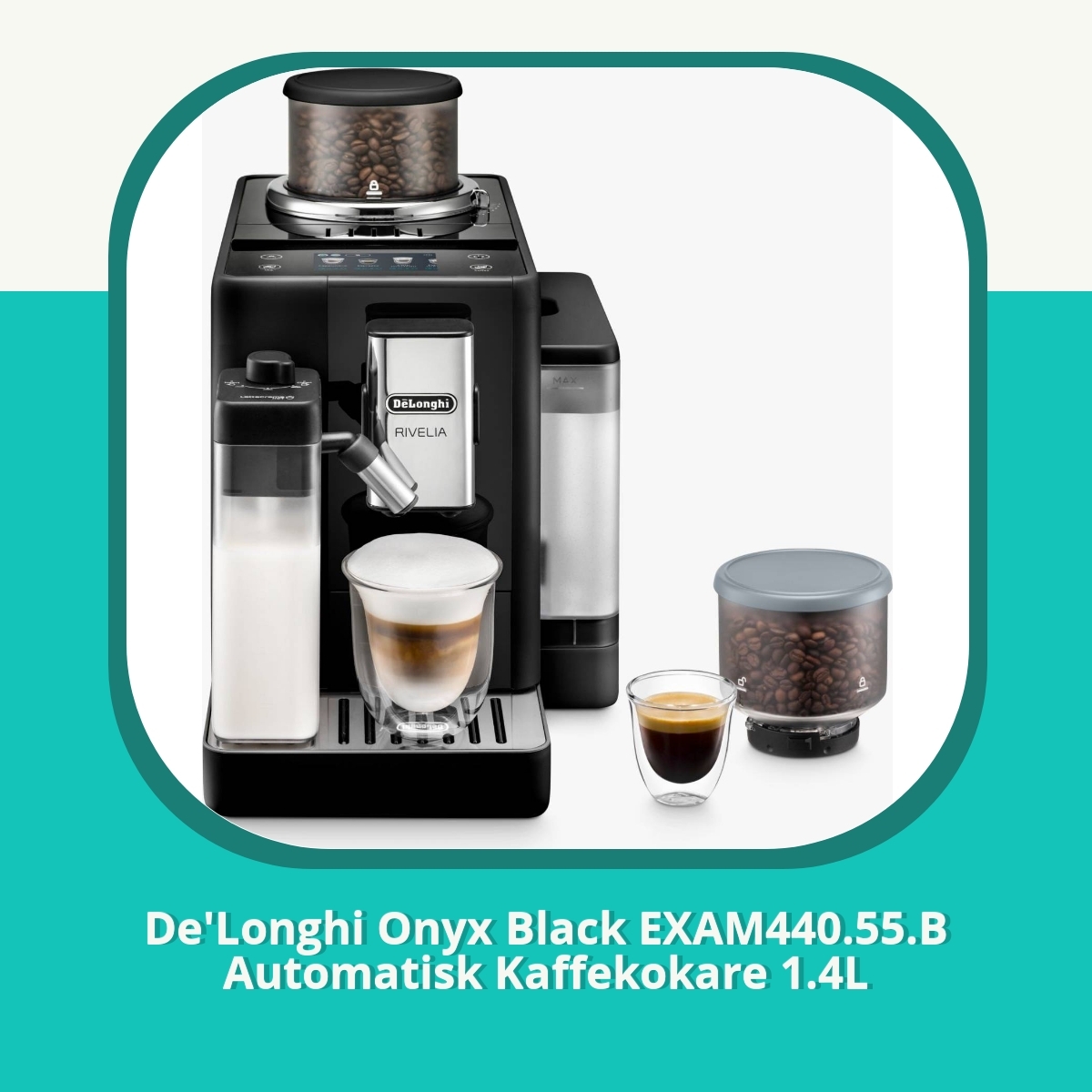 Recension af De'Longhi Onyx Black EXAM440.55.B Automatisk Kaffekokare 1.4L