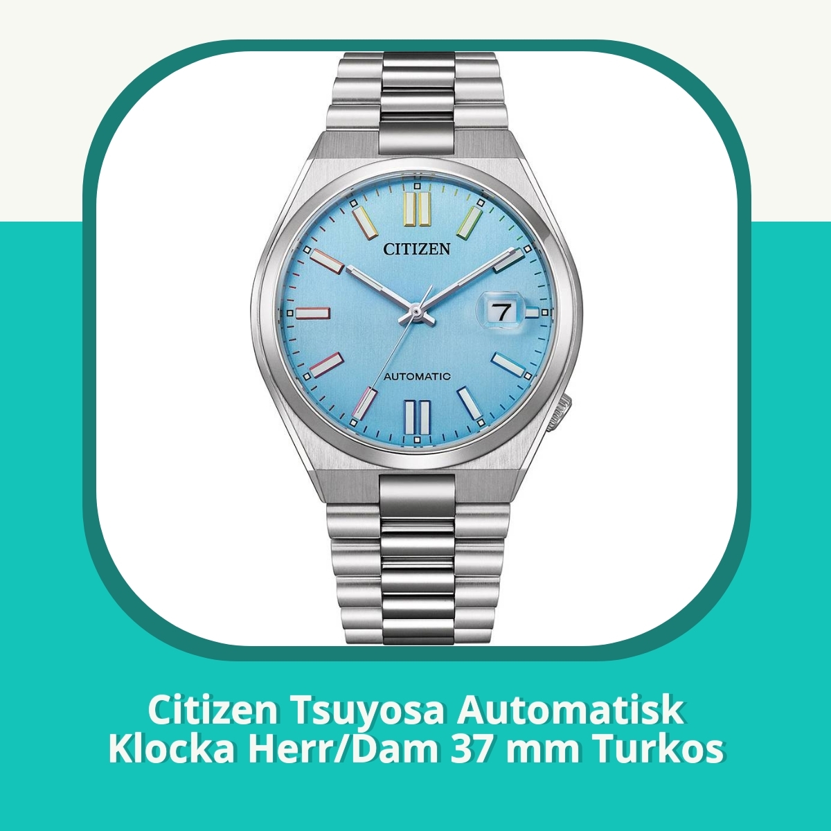 Recension af Citizen Tsuyosa Automatisk Klocka Herr/Dam 37 mm Turkos