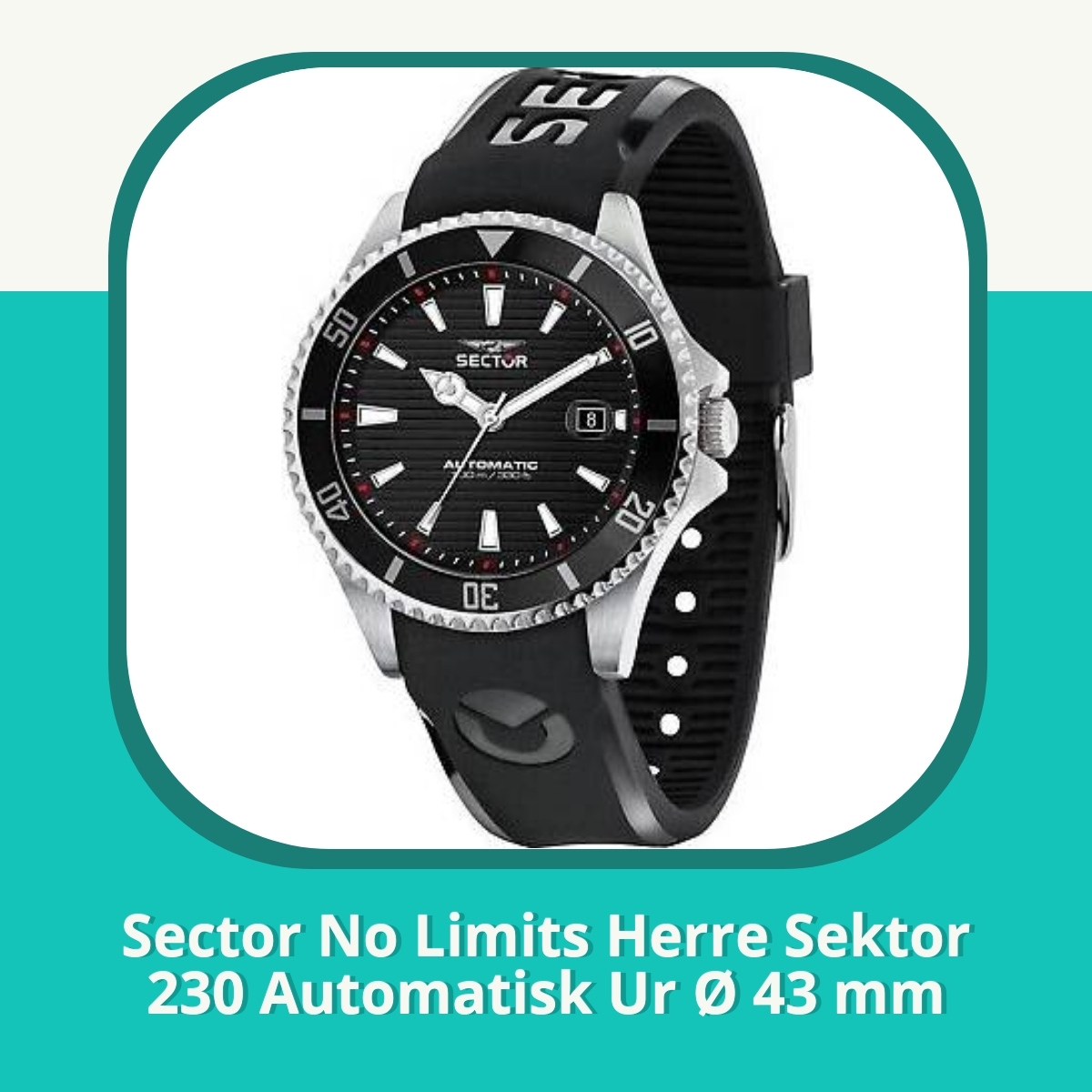 Anmeldelse af Sector No Limits Herre Sektor 230 Automatisk Ur Ø 43 mm