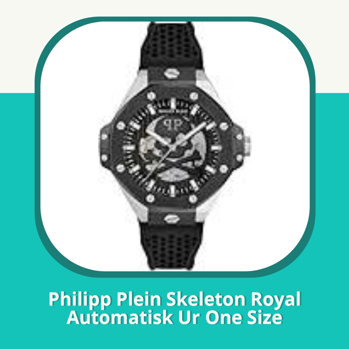 Anmeldelse af Philipp Plein Skeleton Royal Automatisk Ur One Size