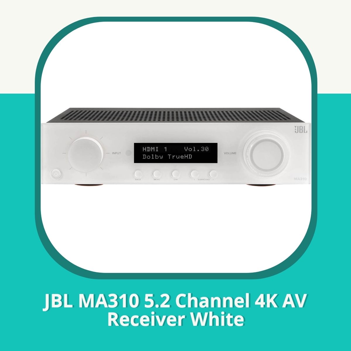Anmeldelse af JBL MA310 5.2 Channel 4K AV Receiver White