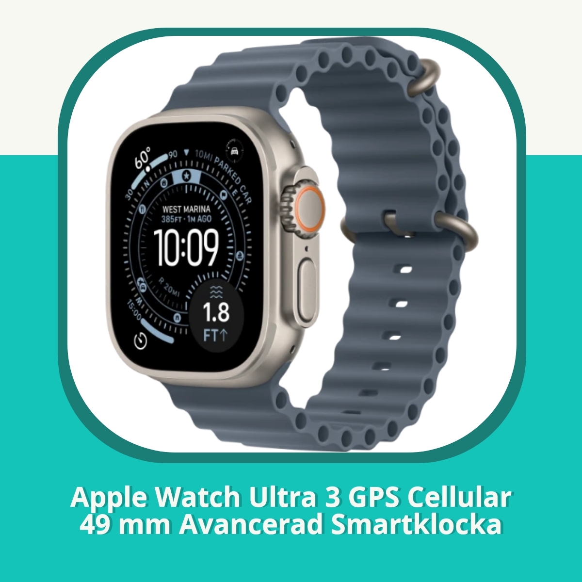 Recension Apple Watch Ultra 3 GPS Cellular 49 mm Avancerad Smartklocka