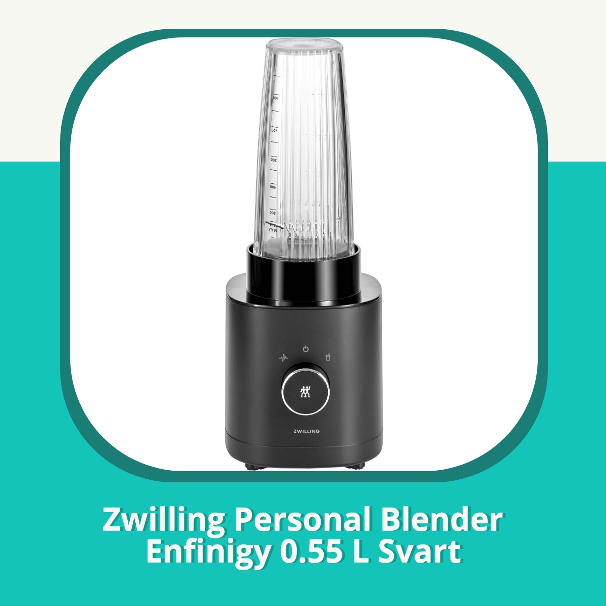 Anmeldelse af Zwilling Personal Blender Enfinigy 0.55 L Svart