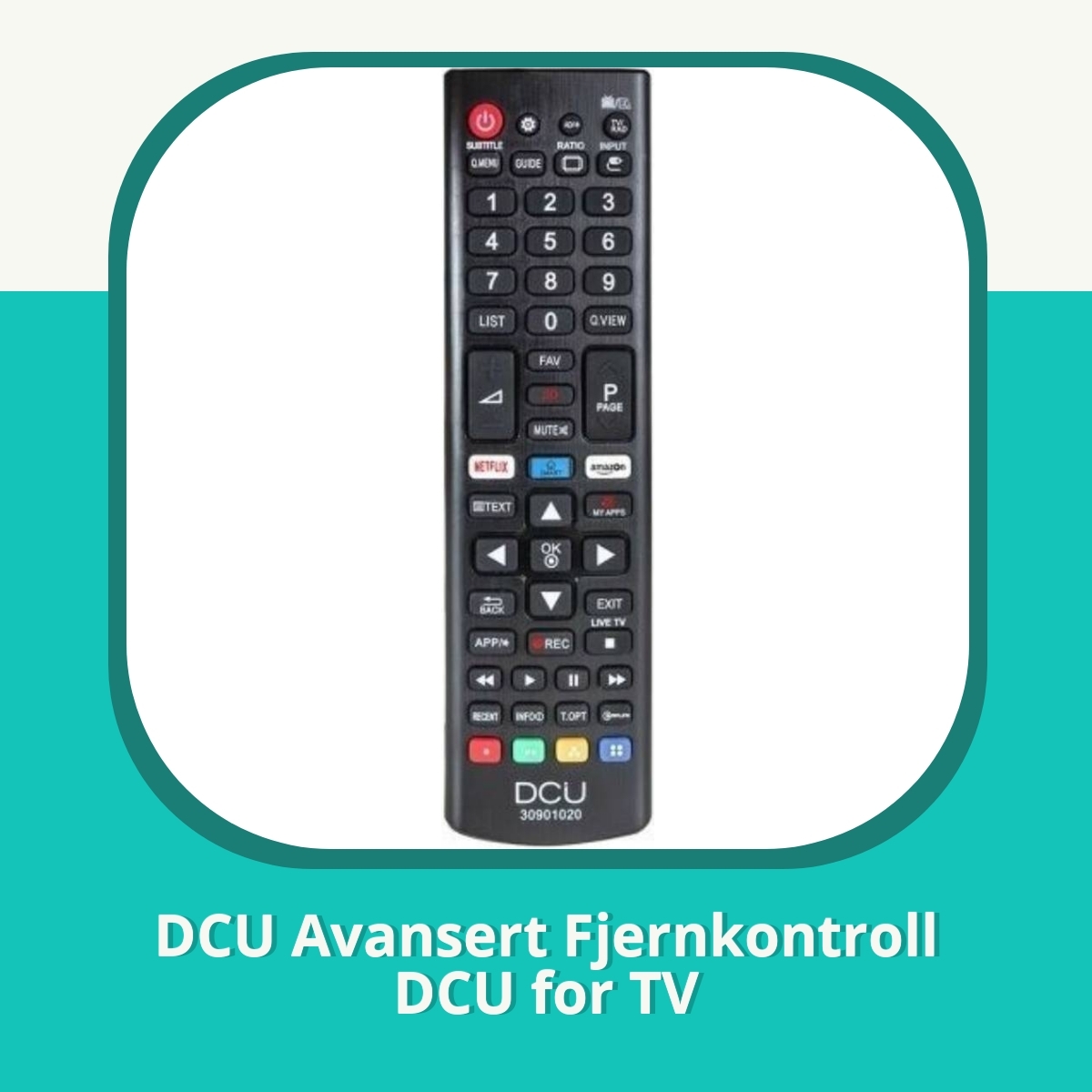 Anmeldelse af DCU Avansert Fjernkontroll DCU for TV