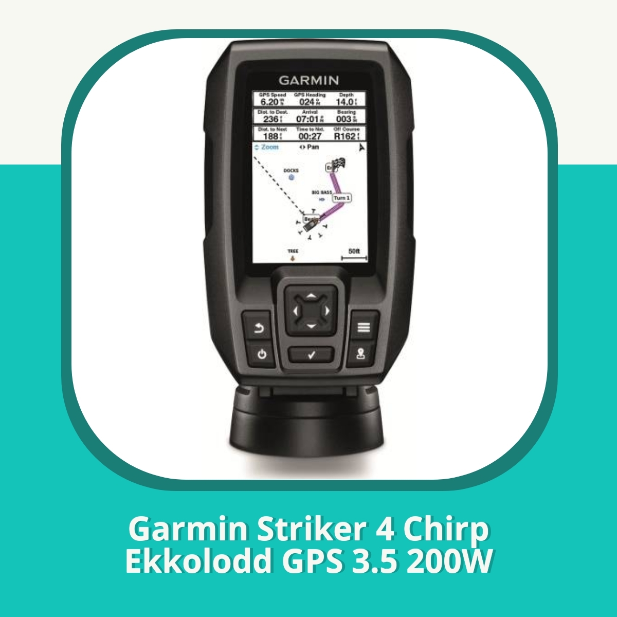 Anmeldelse Garmin Striker 4 Chirp Ekkolodd GPS 3.5 200W