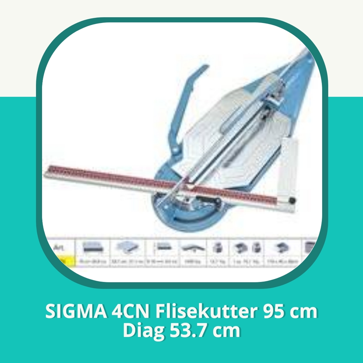 Anmeldelse SIGMA 4CN Flisekutter 95 cm Diag 53.7 cm