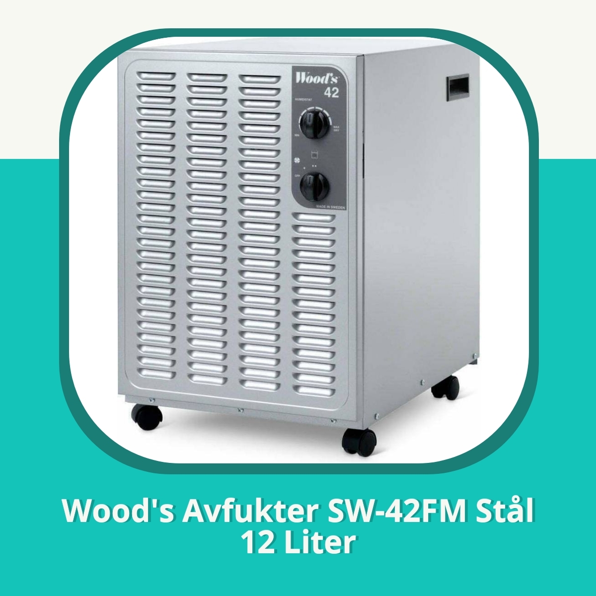 Anmeldelse af Wood's Avfukter SW-42FM Stål 12 Liter