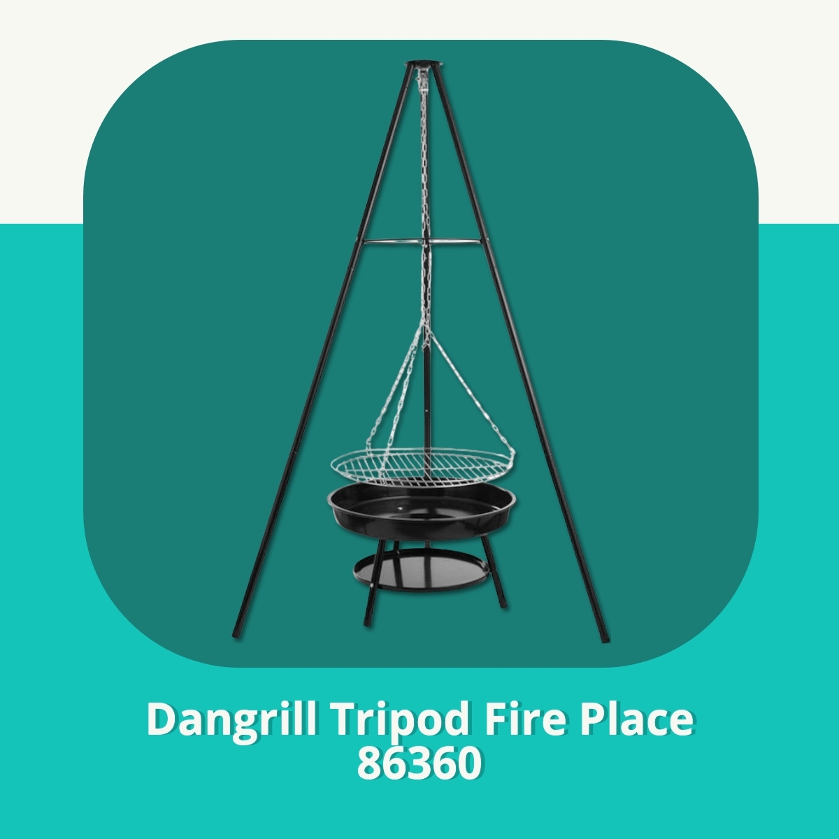 Anmeldelse af Dangrill Tripod Fire Place 86360