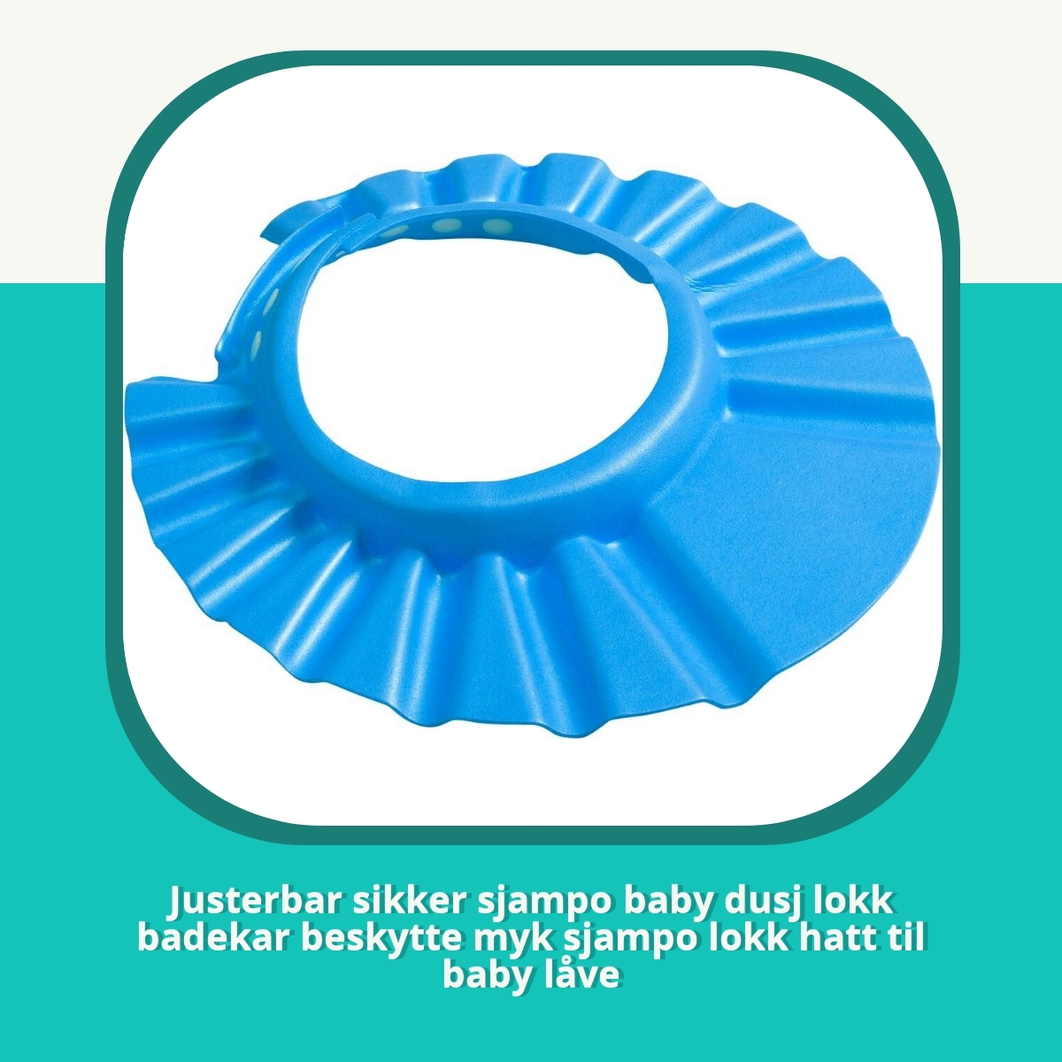 Recension af Justerbar sikker sjampo baby dusj lokk badekar beskytte myk sjampo lokk hatt til baby låve
