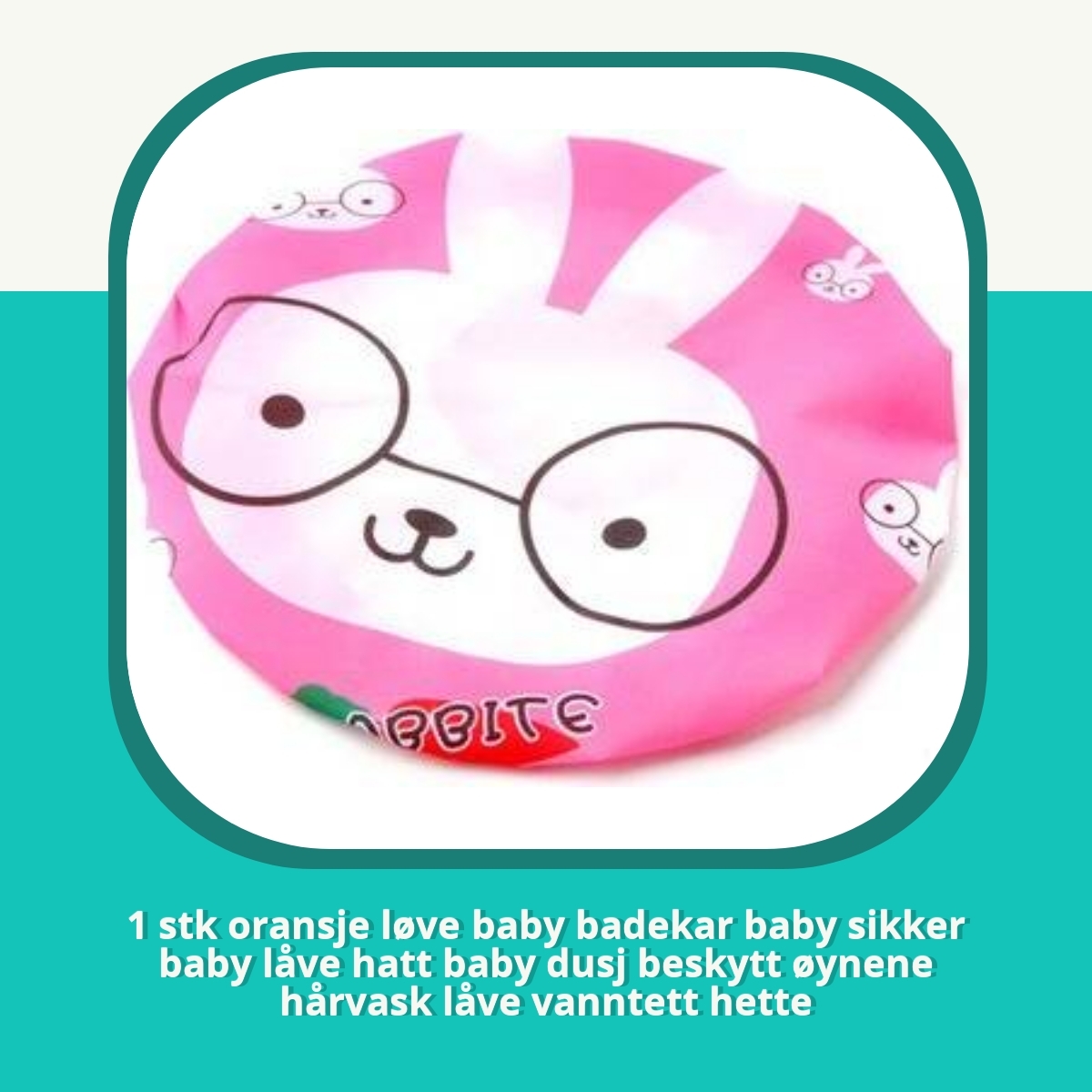 Recension af 1 stk oransje løve baby badekar baby sikker baby låve hatt baby dusj beskytt øynene hårvask låve vanntett hette