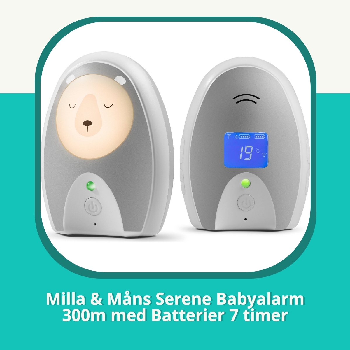 Anmeldelse af Milla & Måns Serene Babyalarm 300m med Batterier 7 timer