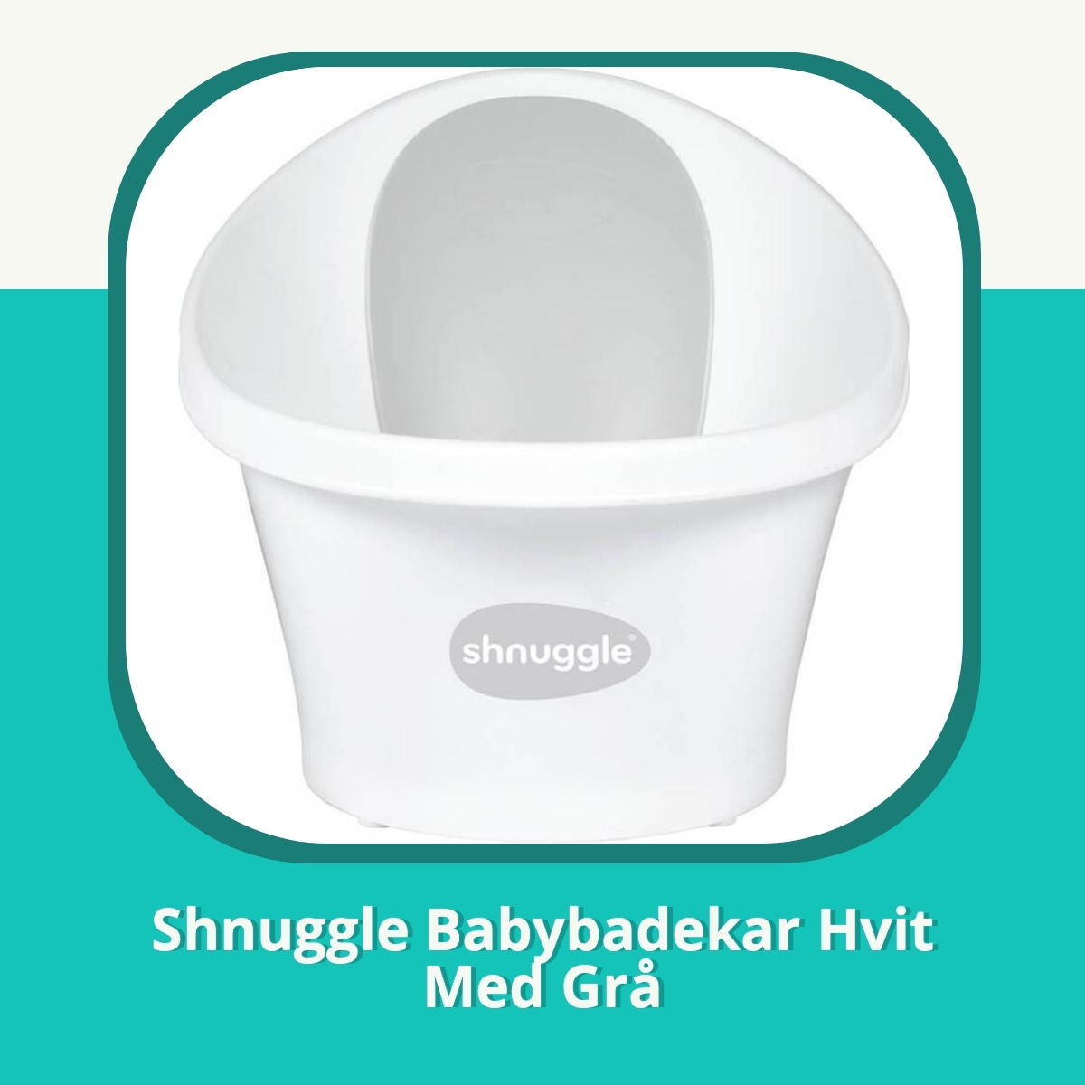 Anmeldelse Shnuggle Babybadekar Hvit Med Grå