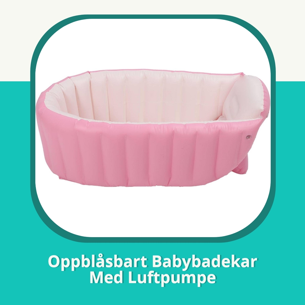 Anmeldelse af Oppblåsbart Babybadekar Med Luftpumpe