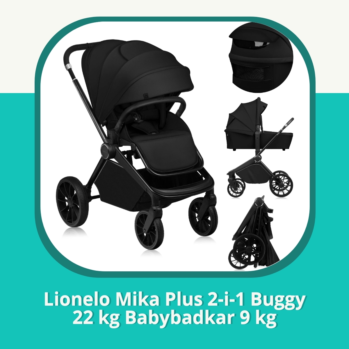 Recension af Lionelo Mika Plus 2-i-1 Buggy 22 kg Babybadkar 9 kg