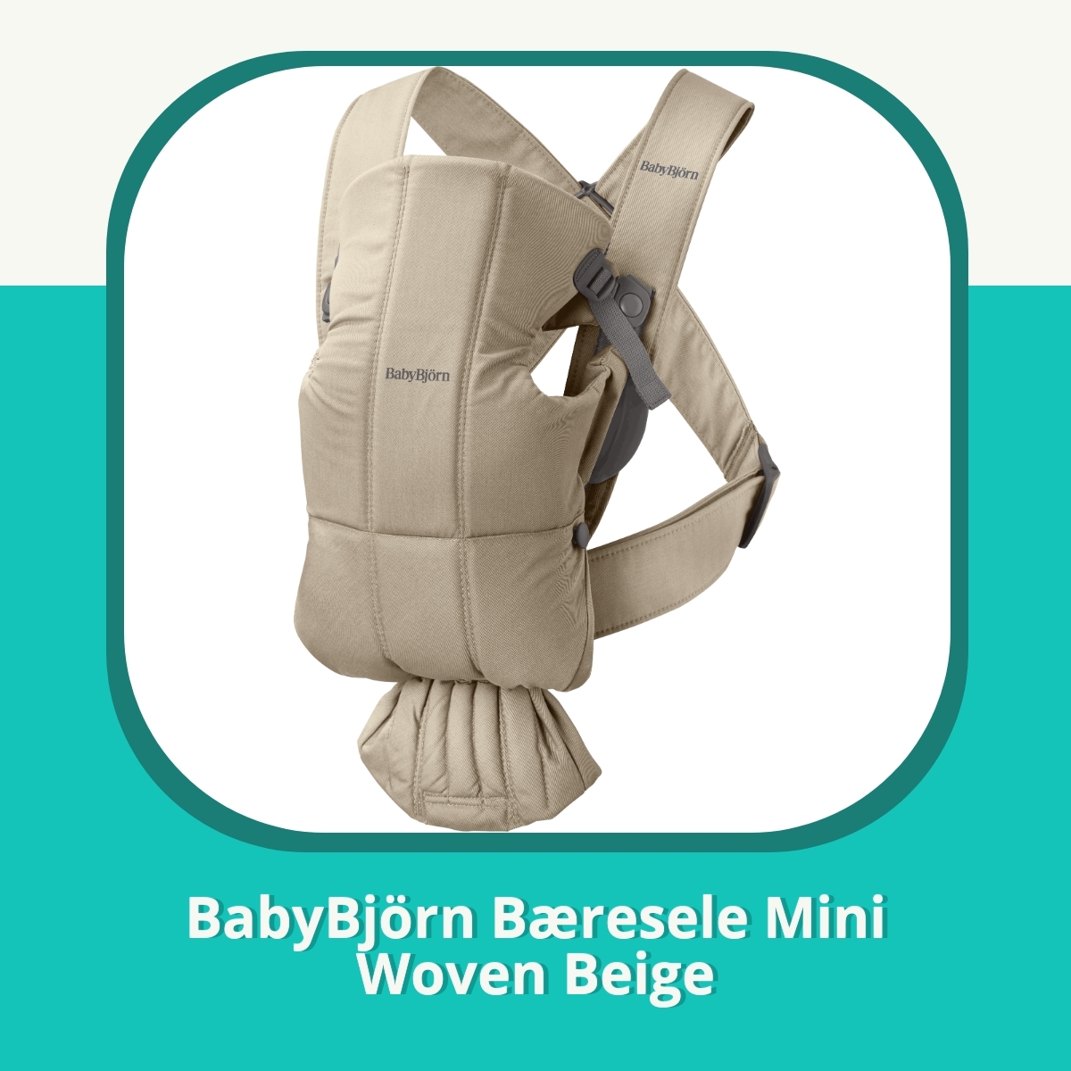 Anmeldelse af BabyBjörn Bæresele Mini Woven Beige