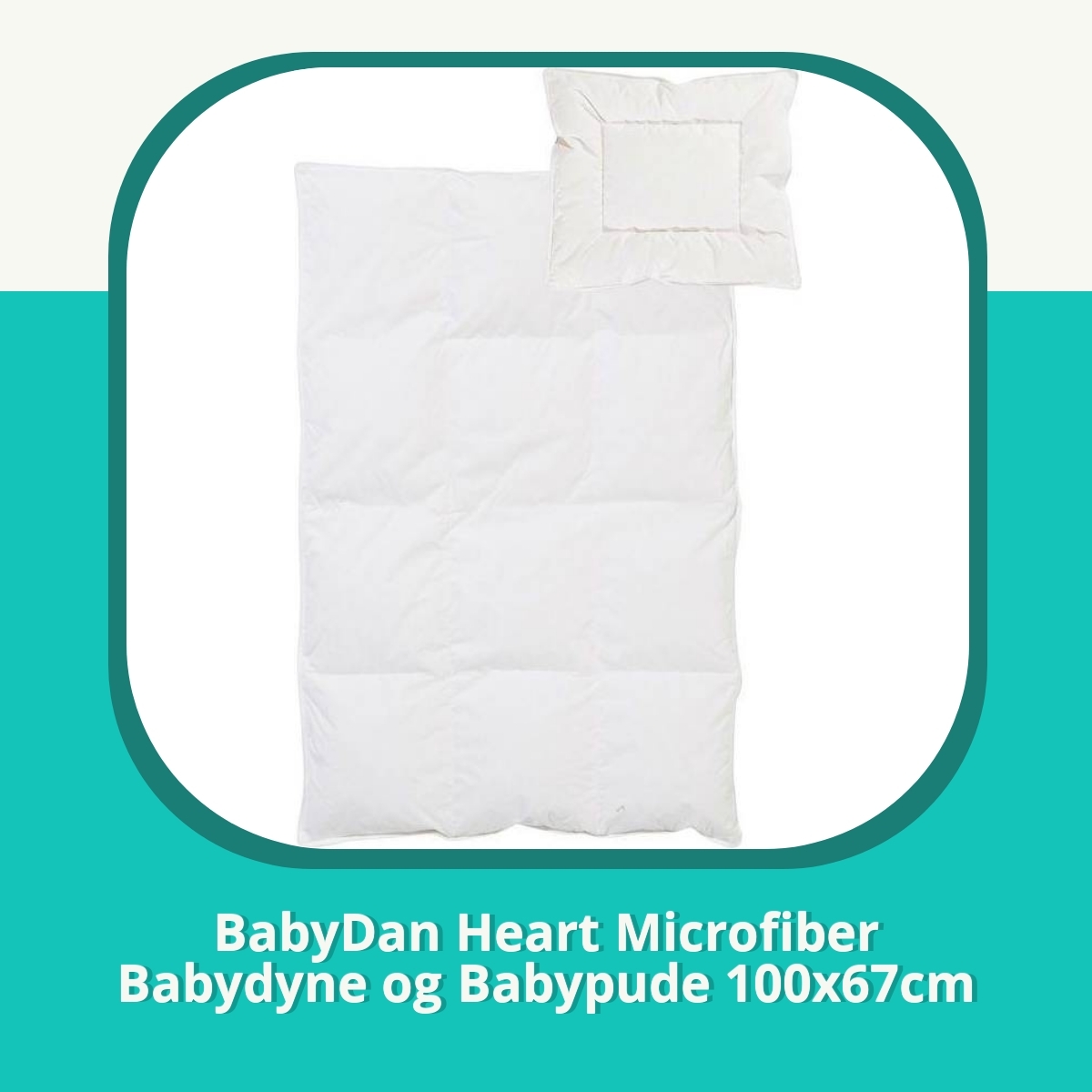 Anmeldelse af BabyDan Heart Microfiber Babydyne og Babypude 100x67cm