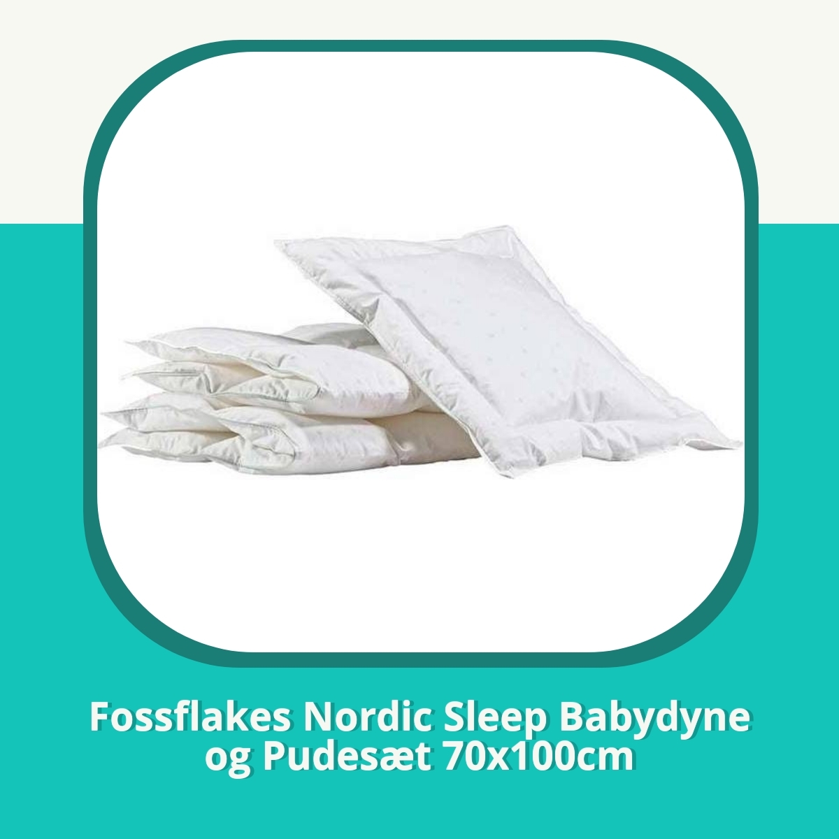 Anmeldelse af Fossflakes Nordic Sleep Babydyne og Pudesæt 70x100cm