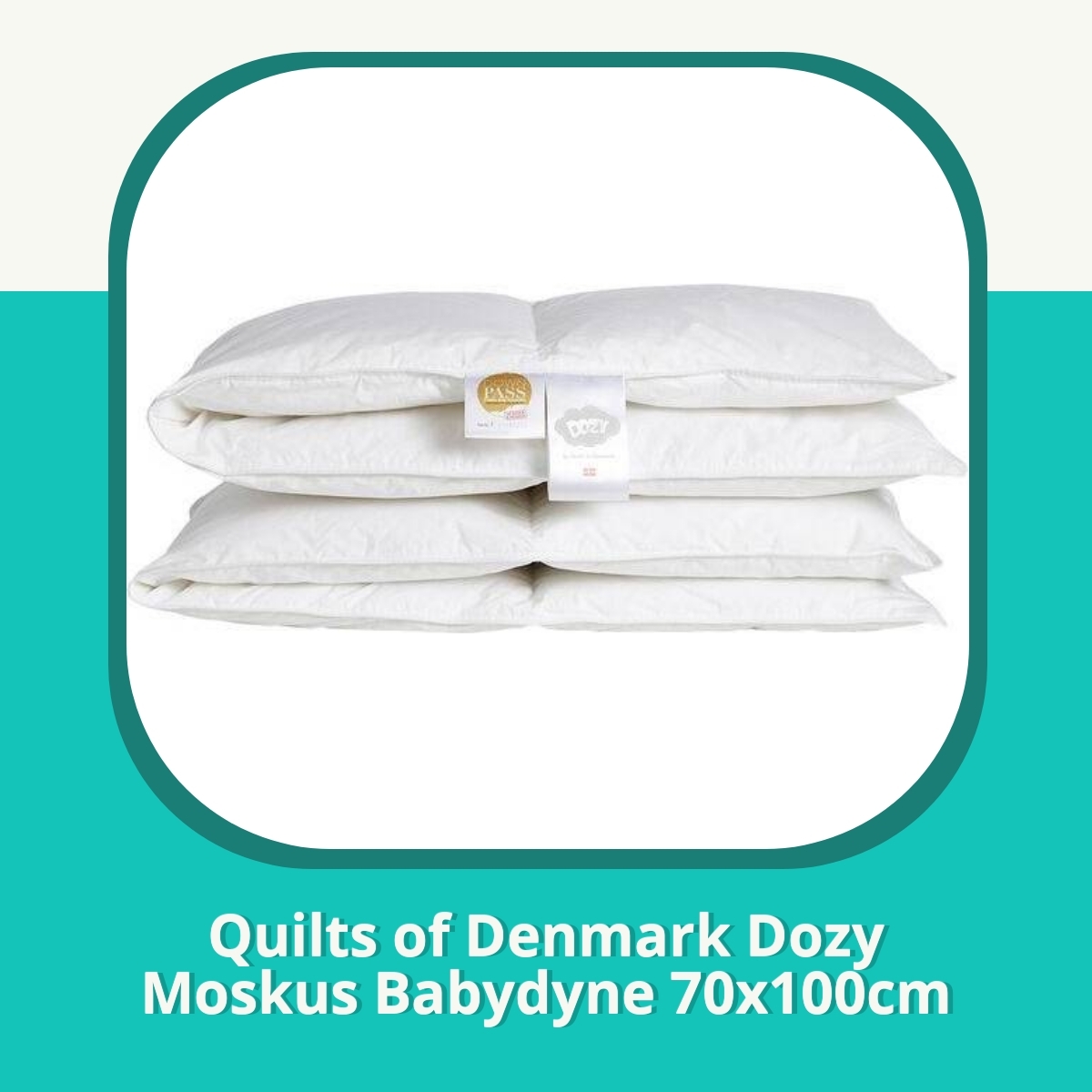 Anmeldelse af Quilts of Denmark Dozy Moskus Babydyne 70x100cm