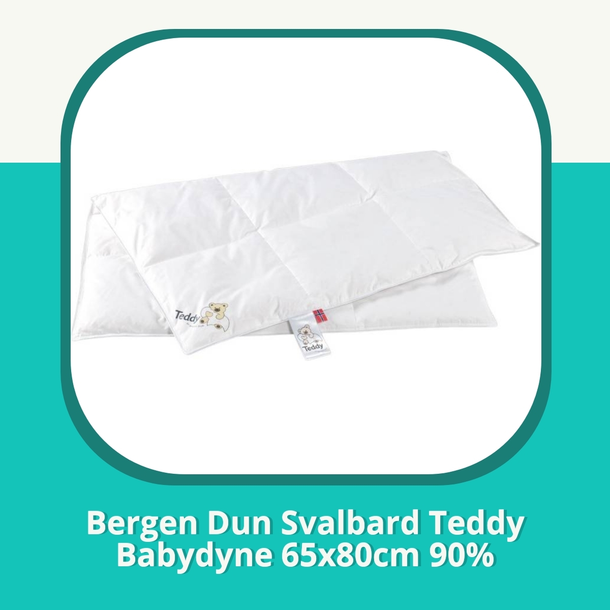 Anmeldelse af Bergen Dun Svalbard Teddy Babydyne 65x80cm 90%