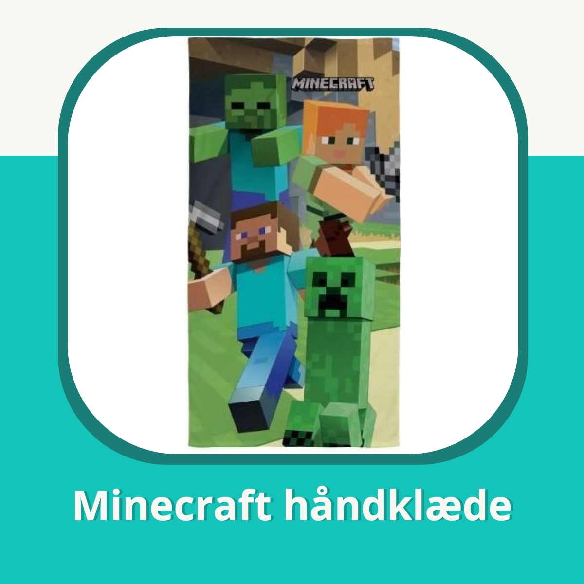 Anmeldelse af Minecraft håndklæde