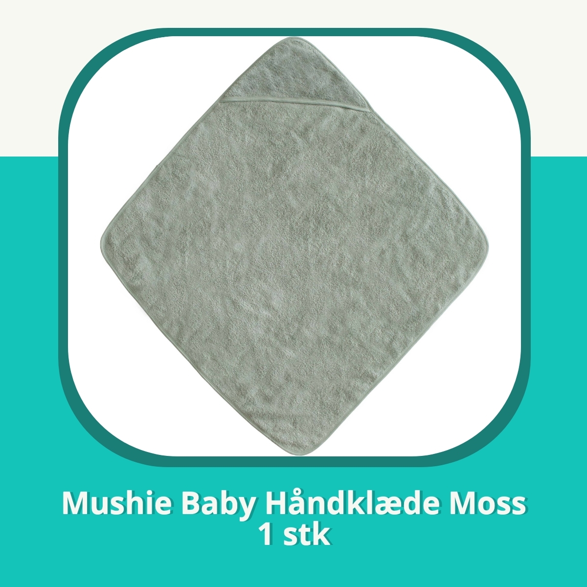 Anmeldelse af Mushie Baby Håndklæde Moss 1 stk