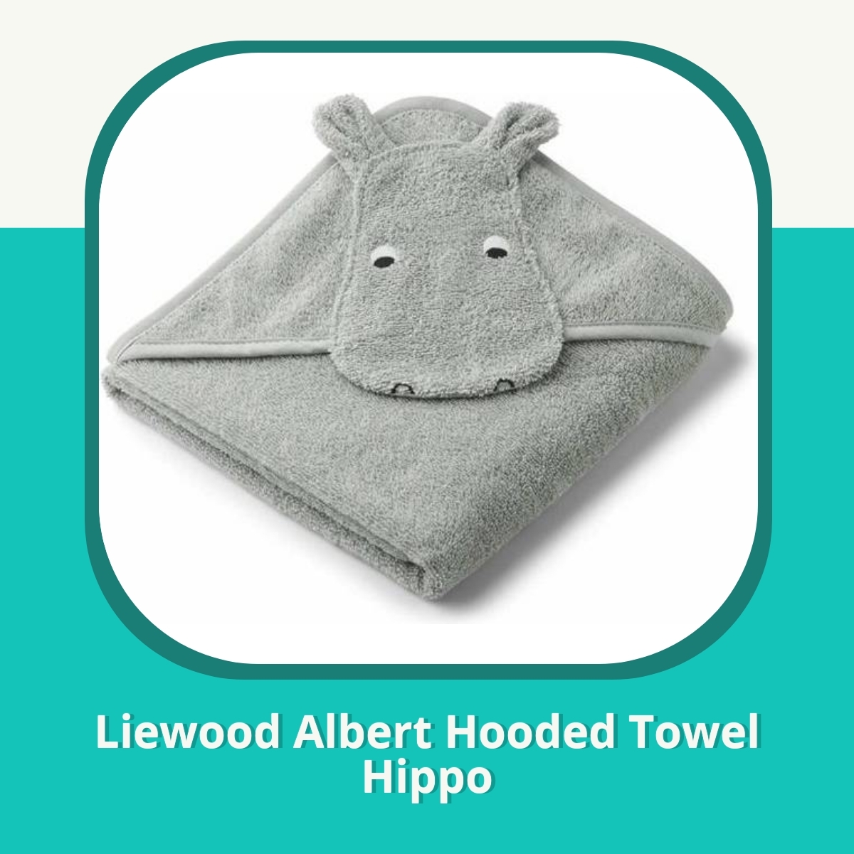 Anmeldelse af Liewood Albert Hooded Towel Hippo