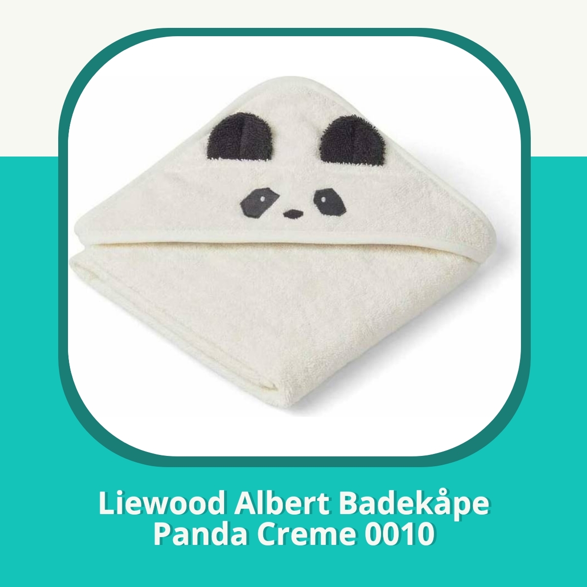 Anmeldelse af Liewood Albert Badekåpe Panda Creme 0010