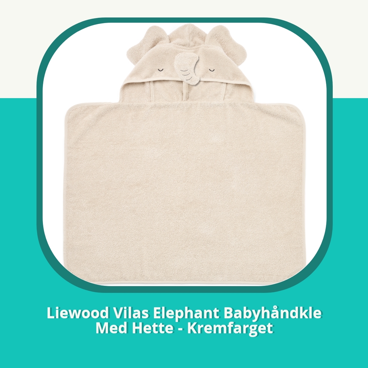 Anmeldelse af Liewood Vilas Elephant Babyhåndkle Med Hette - Kremfarget