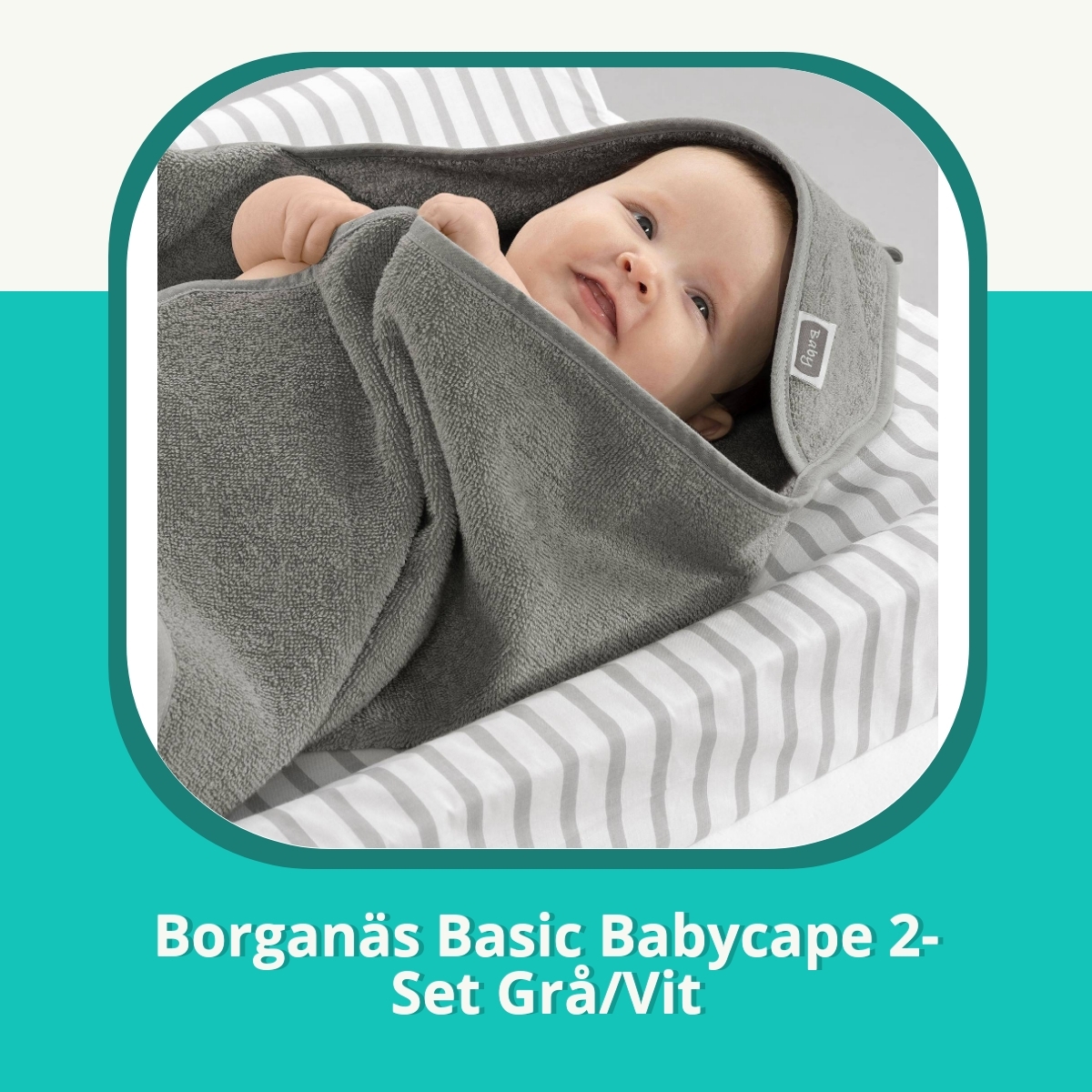 Recension af Borganäs Basic Babycape 2-Set Grå/Vit