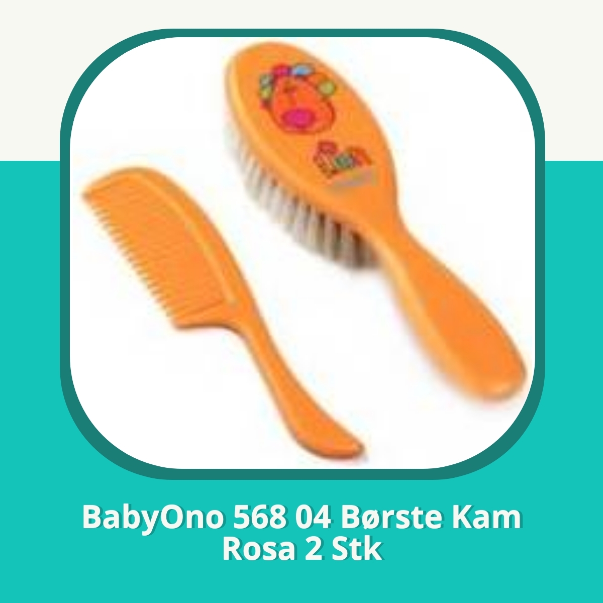 Anmeldelse af BabyOno 568 04 Børste Kam Rosa 2 Stk