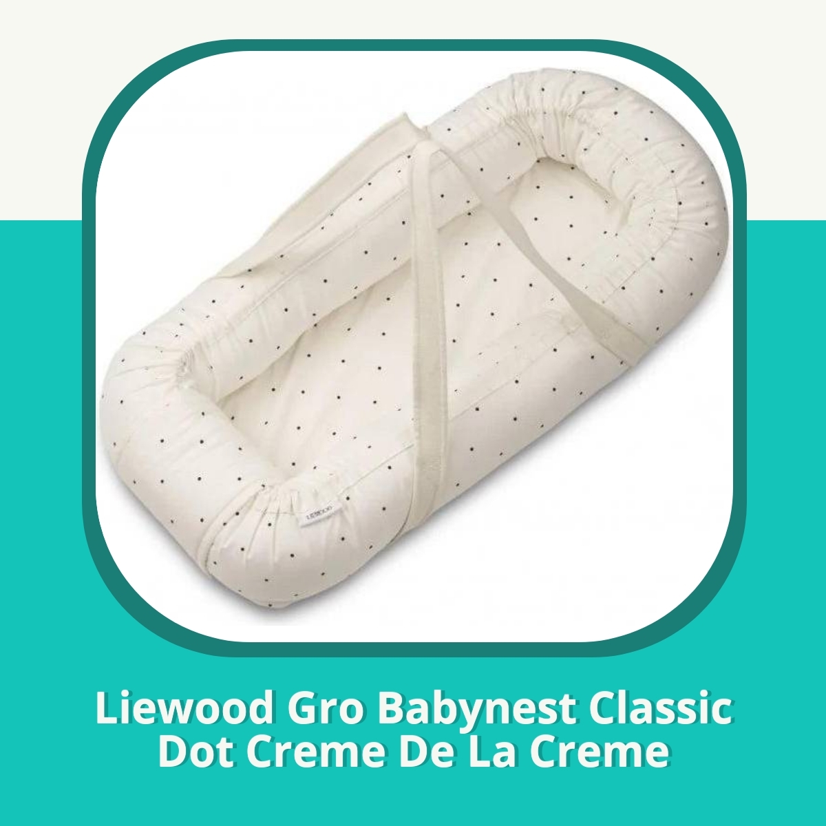 Recension af Liewood Gro Babynest Classic Dot Creme De La Creme