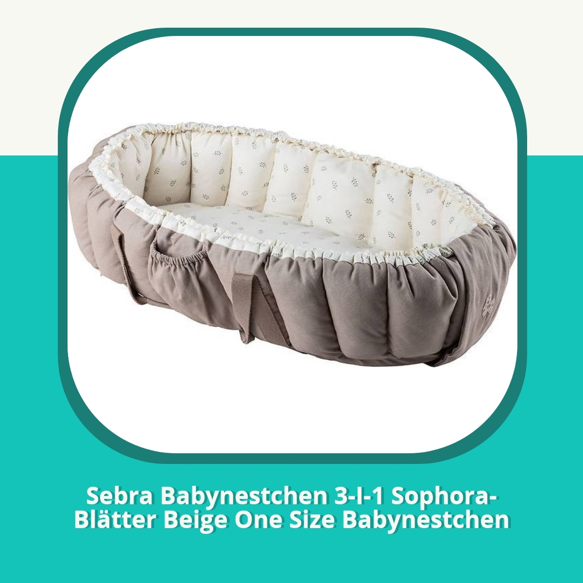 Anmeldelse af Sebra Babynestchen 3-I-1 Sophora-Blätter Beige One Size Babynestchen
