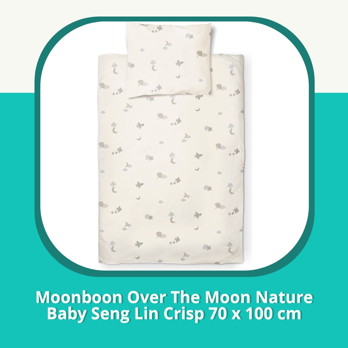 Anmeldelse af Moonboon Over The Moon Nature Baby Seng Lin Crisp 70 x 100 cm