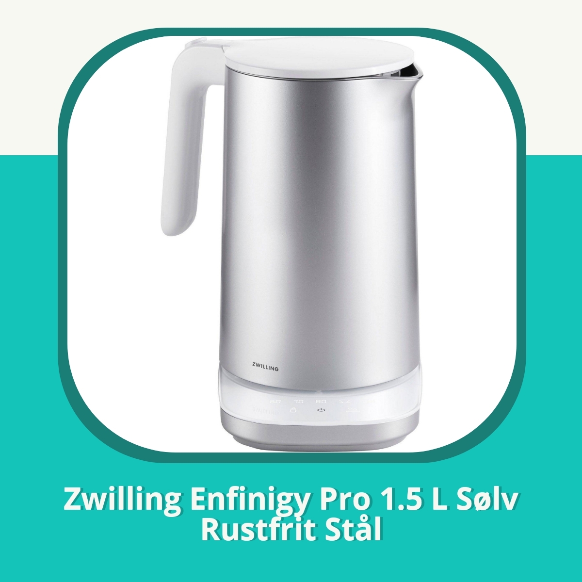 Anmeldelse Zwilling Enfinigy Pro 1.5 L Sølv Rustfrit Stål