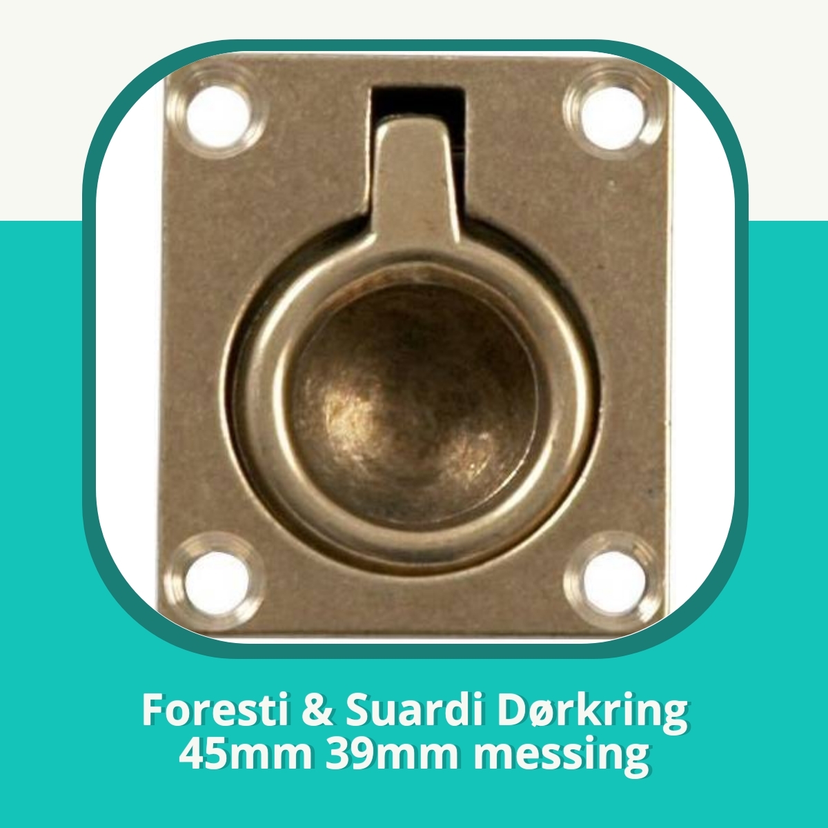 Anmeldelse af Foresti & Suardi Dørkring 45mm 39mm messing
