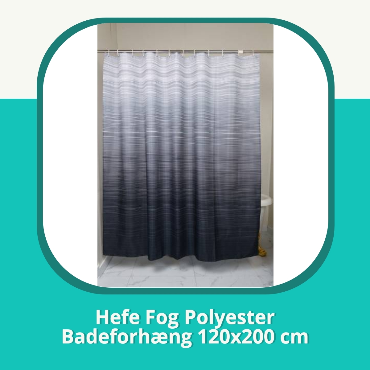 Recension af Hefe Fog Polyester Badeforhæng 120x200 cm