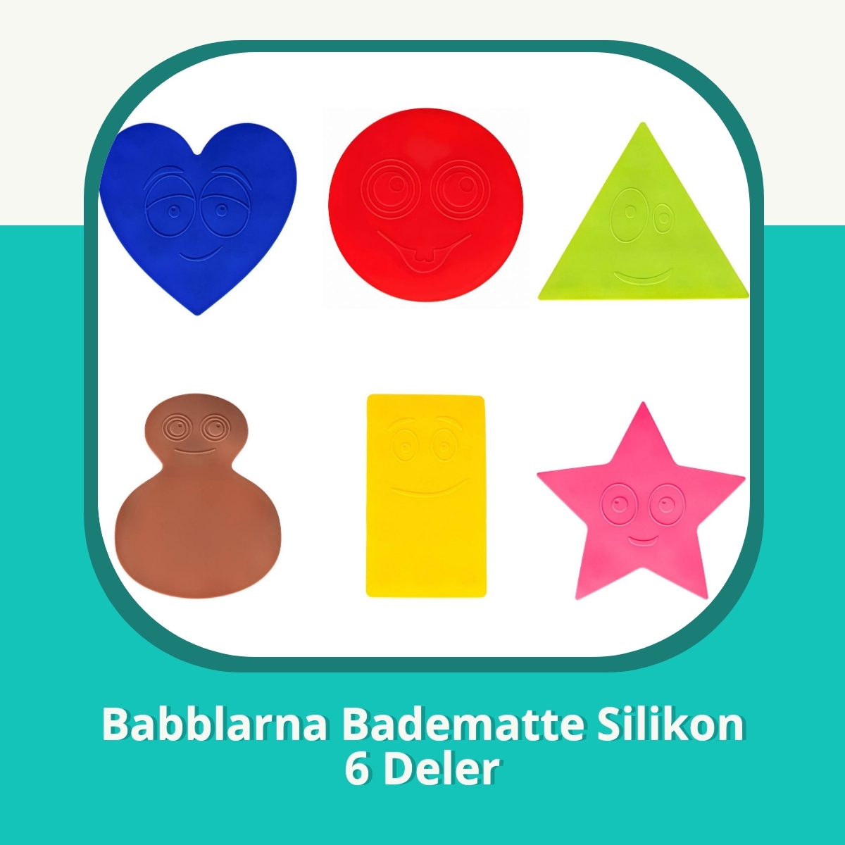 Anmeldelse af Babblarna Badematte Silikon 6 Deler