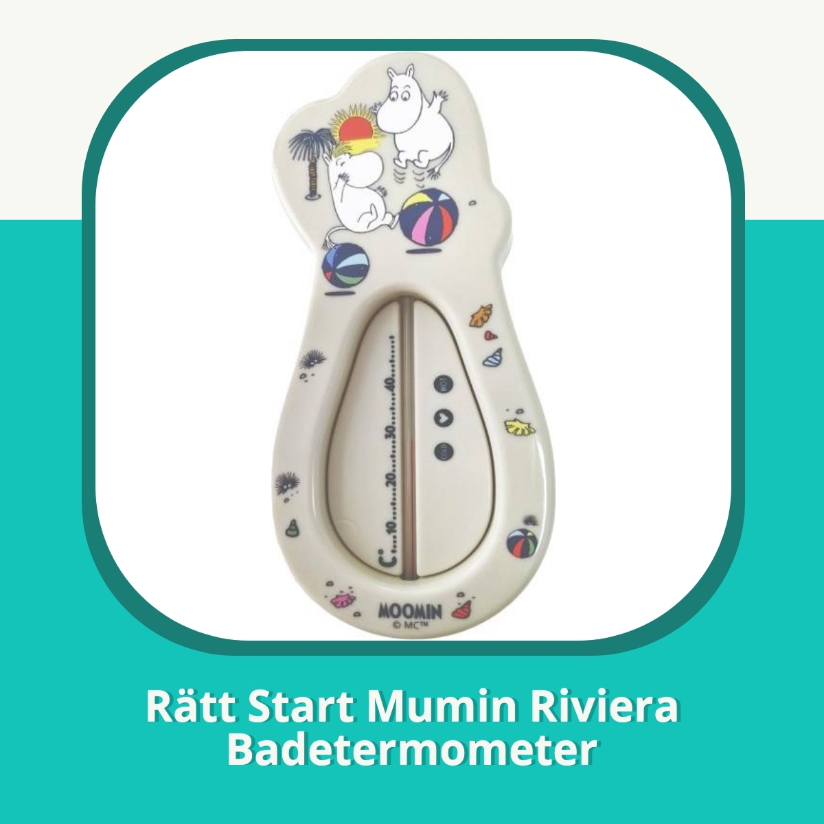 Anmeldelse Rätt Start Mumin Riviera Badetermometer