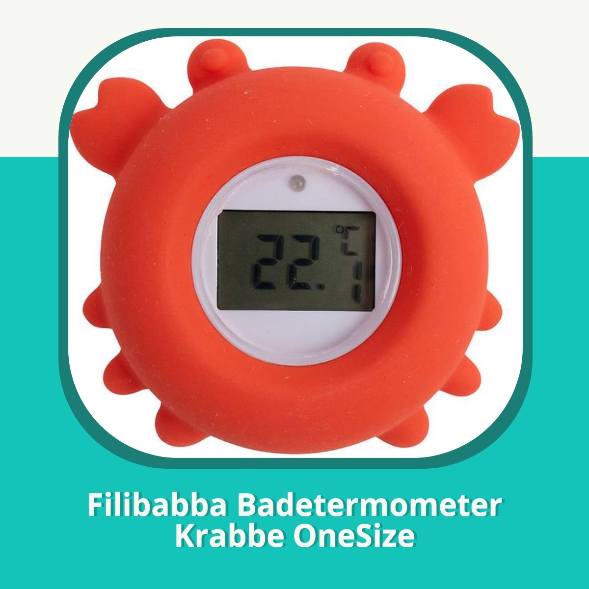 Anmeldelse af Filibabba Badetermometer Krabbe OneSize