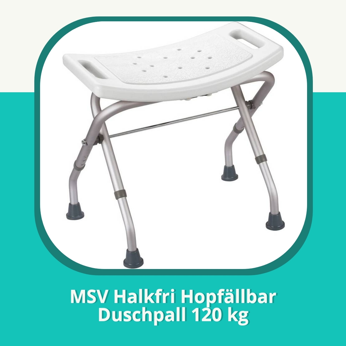 Recension af MSV Halkfri Hopfällbar Duschpall 120 kg