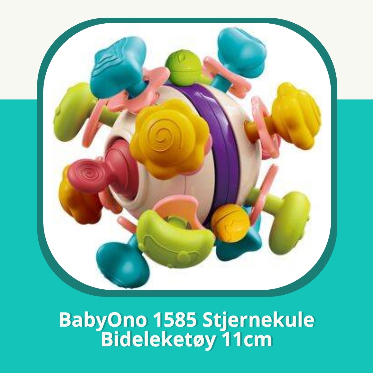 Anmeldelse BabyOno 1585 Stjernekule Bideleketøy 11cm